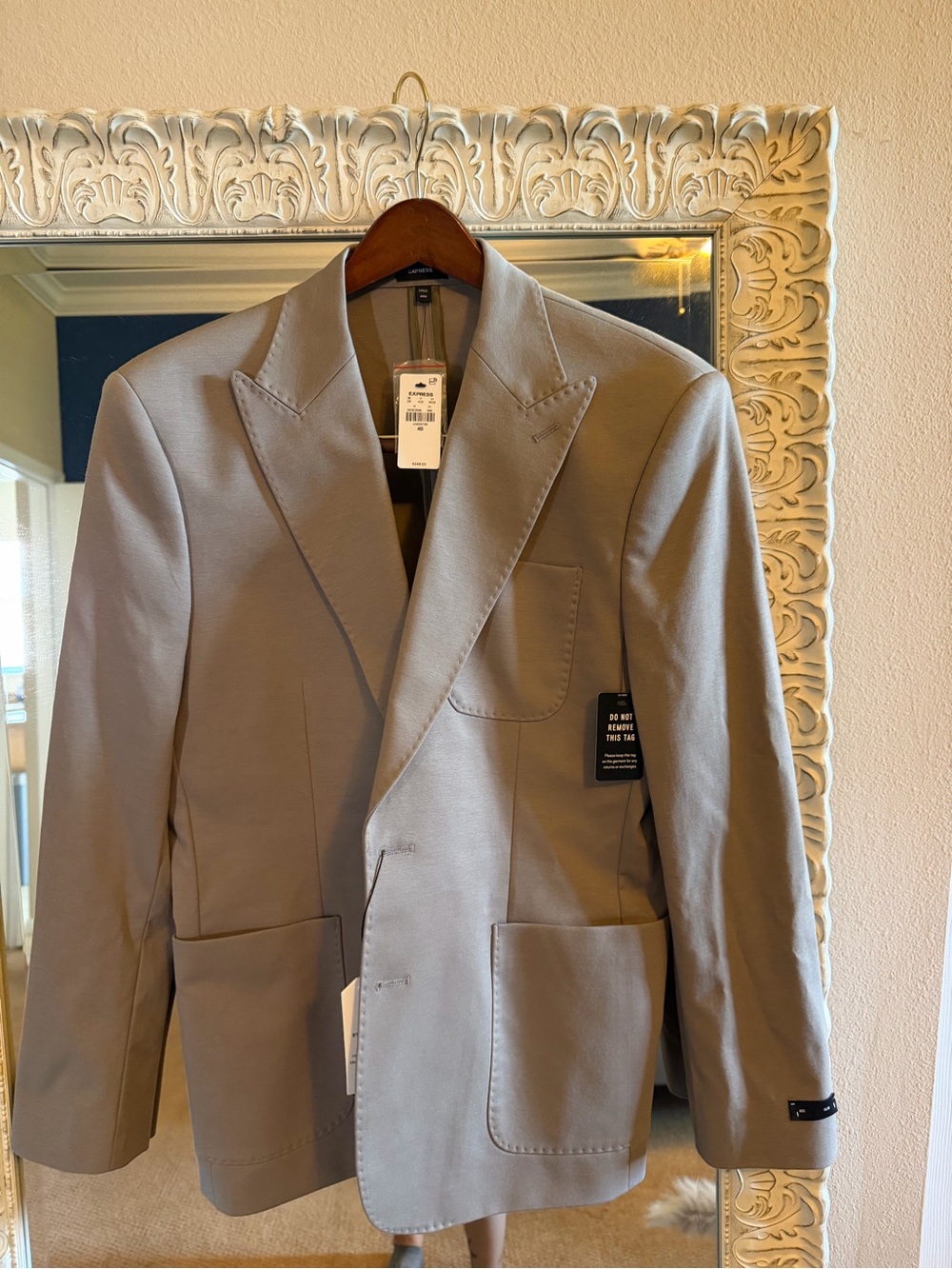 Express Men's Taupe Sport Coat Blazer